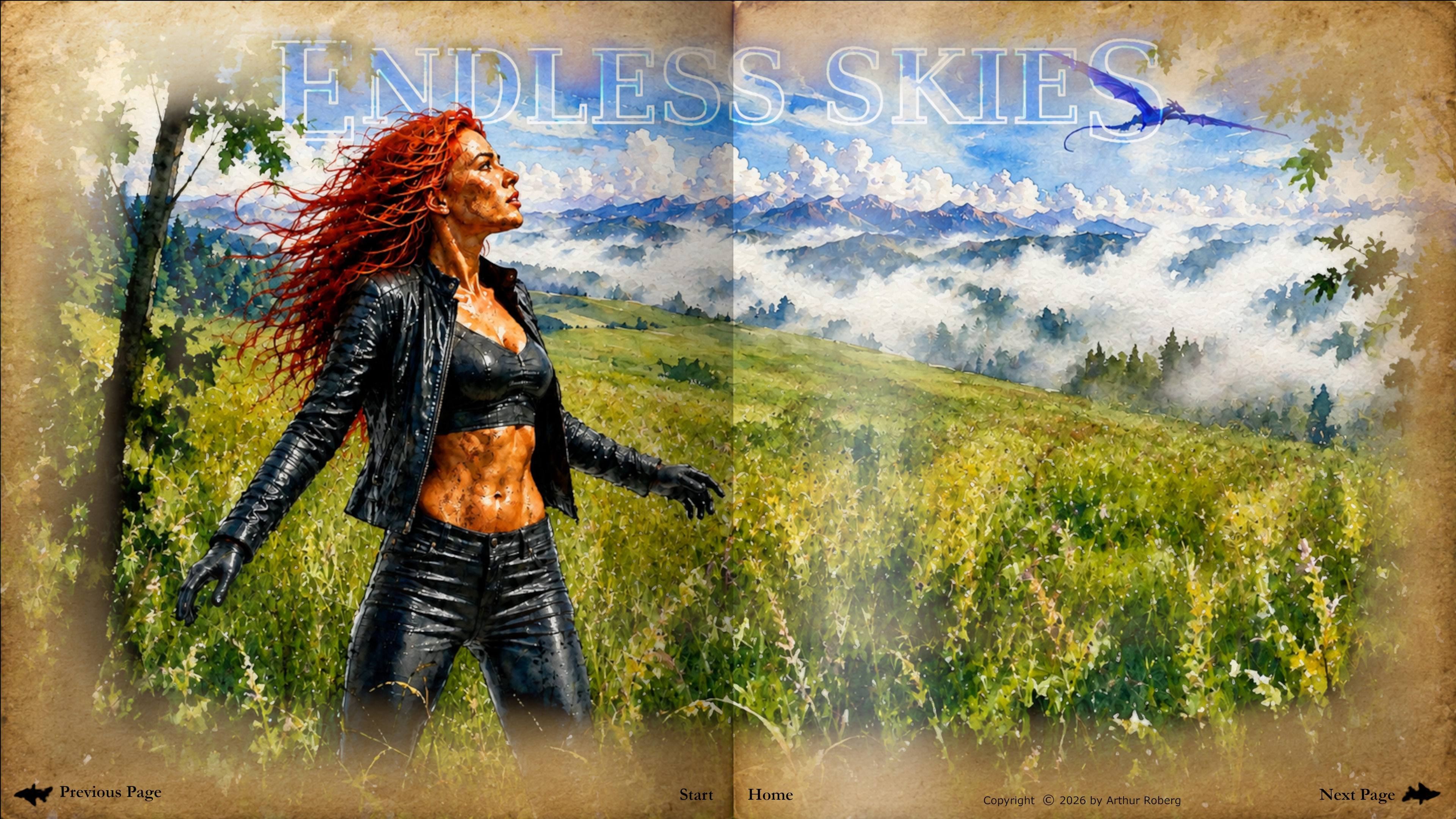 Endless Skies — opening spread